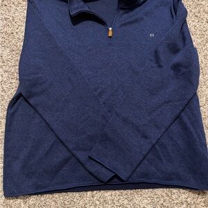 crown & ivy Men's Navy Quarter-Zip Pullover